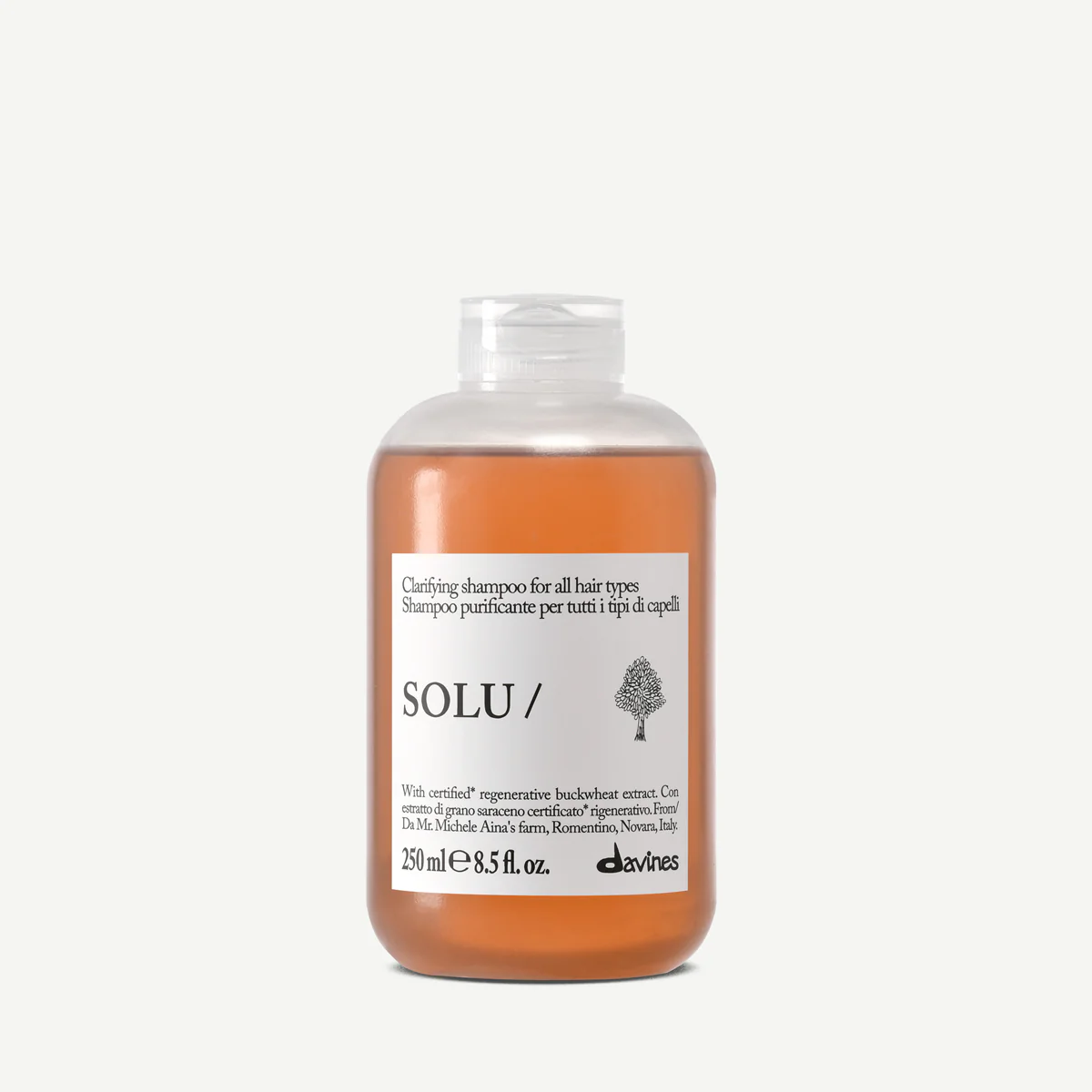 Шампунь для глибокого очищення всіх типів волосся DAVINES SOLU Shampoo 250 мл