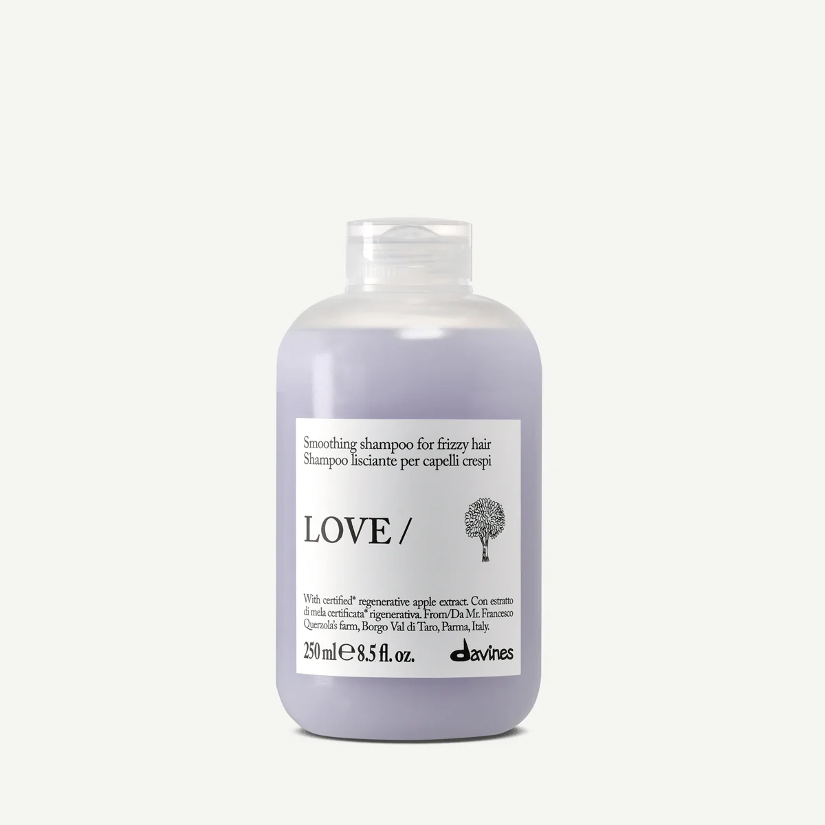 Шампунь для розгладження неслухняного та хвилястого волосся DAVINES LOVE Smoothing Shampoo 250 мл