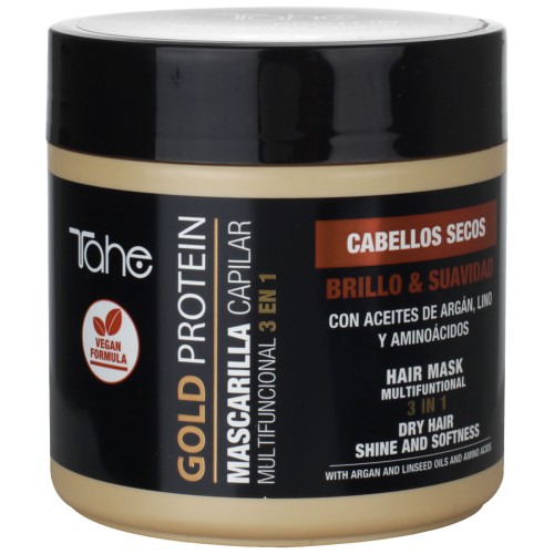Маска 3 в 1 TAHE GOLD Protein Mascarilla Capilar Multifunctional Hair Mask для сухого та пошкодженого волосся 400 мл