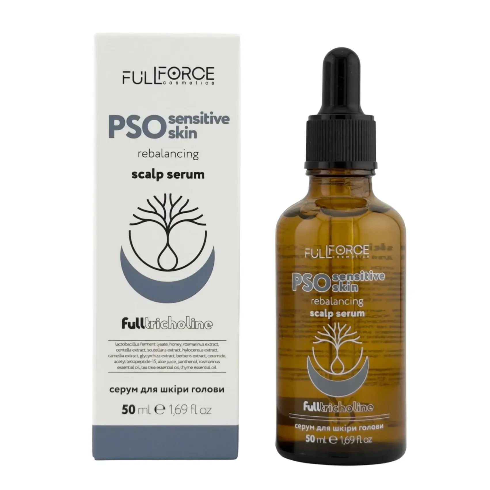 Балансуючий серум FULL FORCE PSO REBALANCING IRRITATED DRY SKIN HAIR SERUM при псоріазі 50 мл