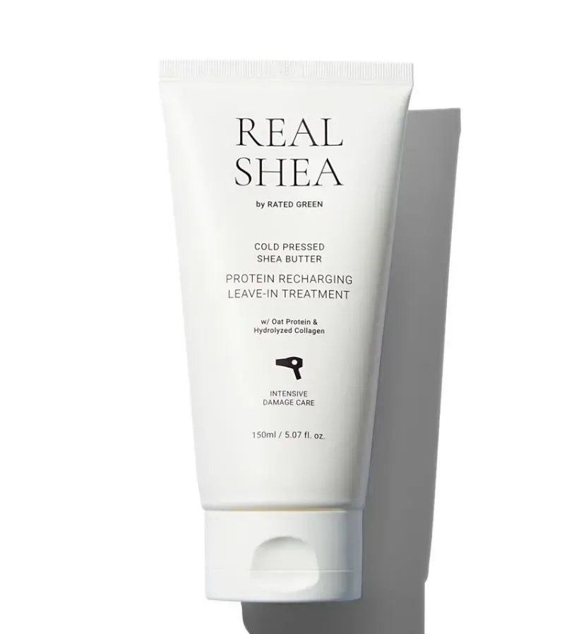 Термозахисний відновлюючий крем для волосся з маслом ши RATED GREEN Real Shea Gold Pressed Shea Butter Leave-in Treatment 150 мл