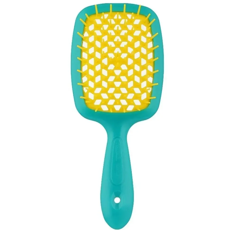 Гребінець Janeke Superbrush Small Блакитний з жовтим