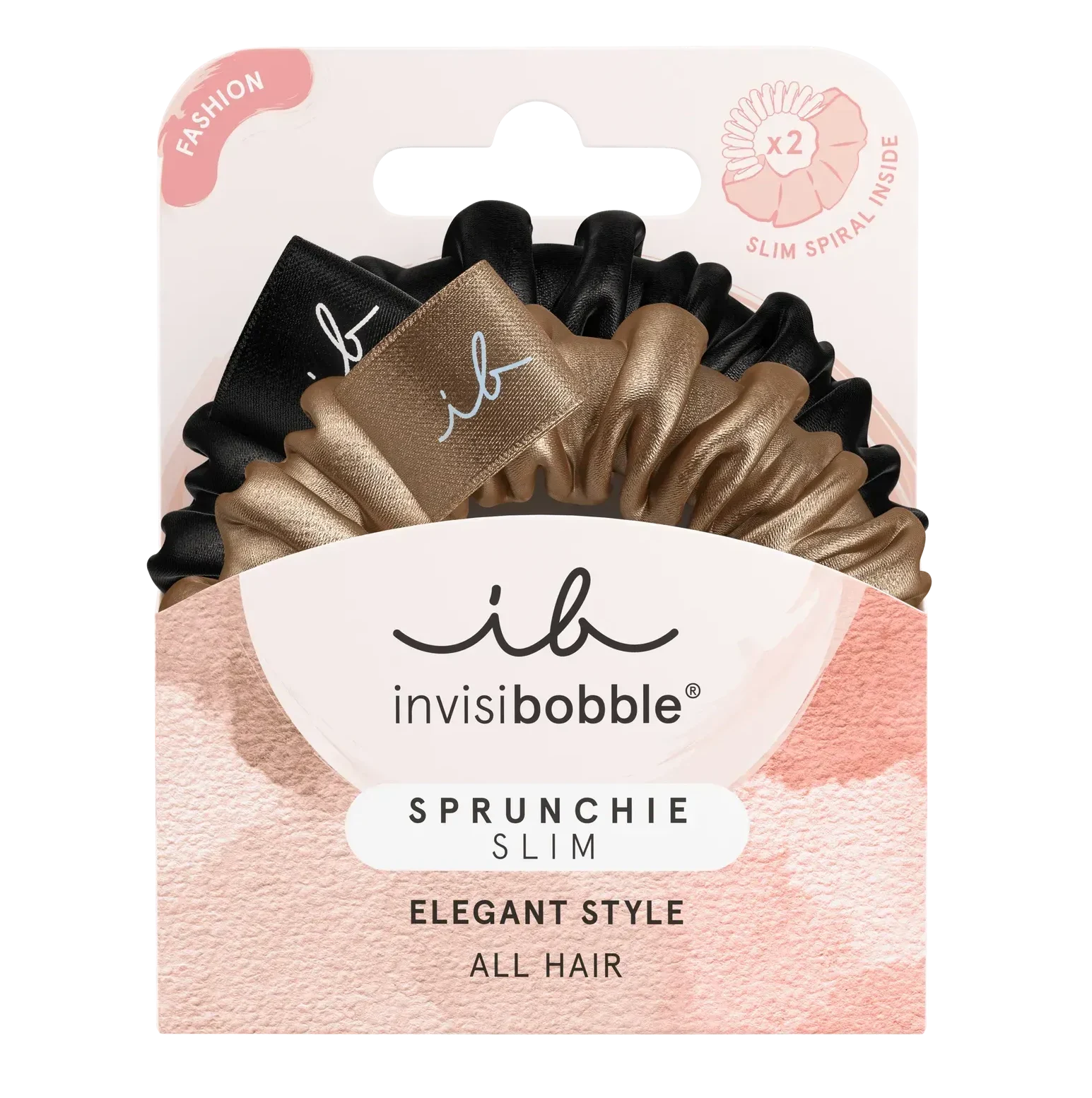 Резинка-браслет для волосся Invisibobble Sprunchie Slim True Golden 2 шт
