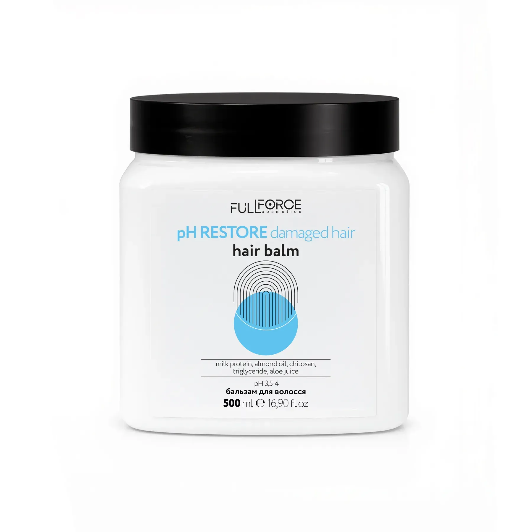 Бальзам для пошкодженого волосся pH RESTORE damaged hair balm, 500 ml