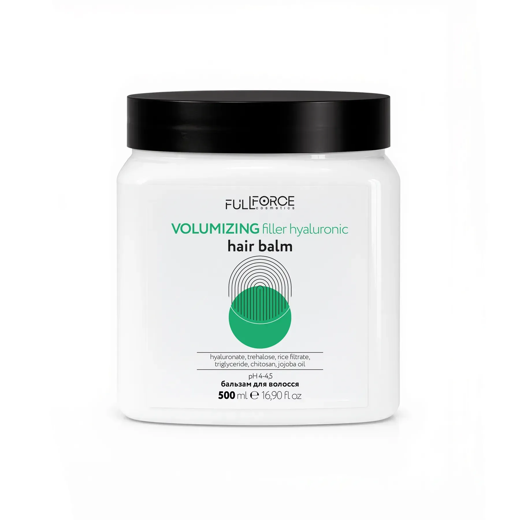 Бальзам філер для об'єму FULL FORCE VOLUMIZING filler hyaluronic hair balm, 500 ml