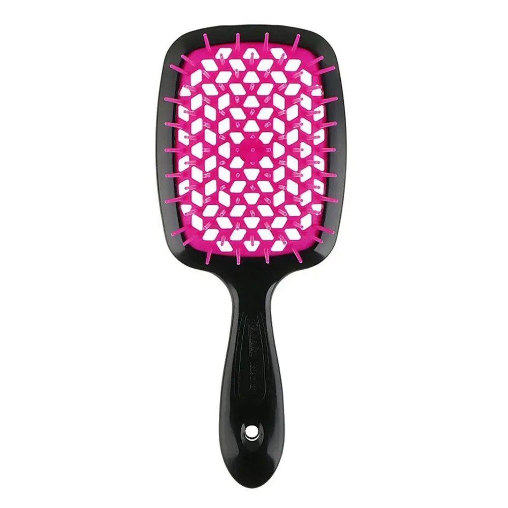 Гребінець Janeke Superbrush Standart Чорний з рожевим
