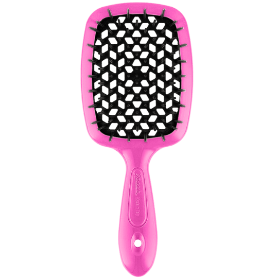Гребінець Janeke Superbrush Standart Рожевий з чорним