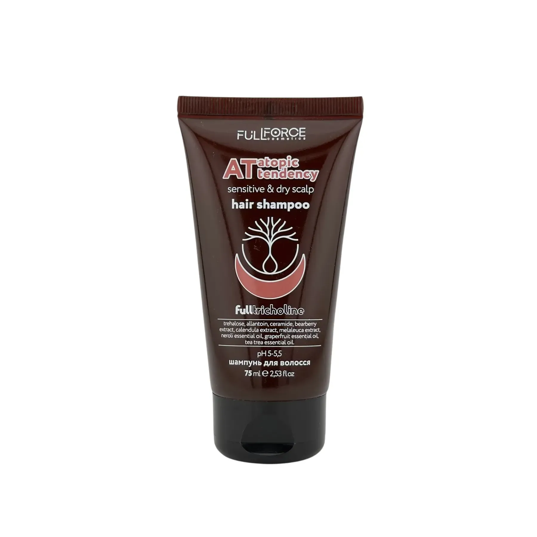 Шампунь делікатний для чутливої шкіри FULL FORCE AT ATOPIC TENDENCY hair shampoo 75 ml
