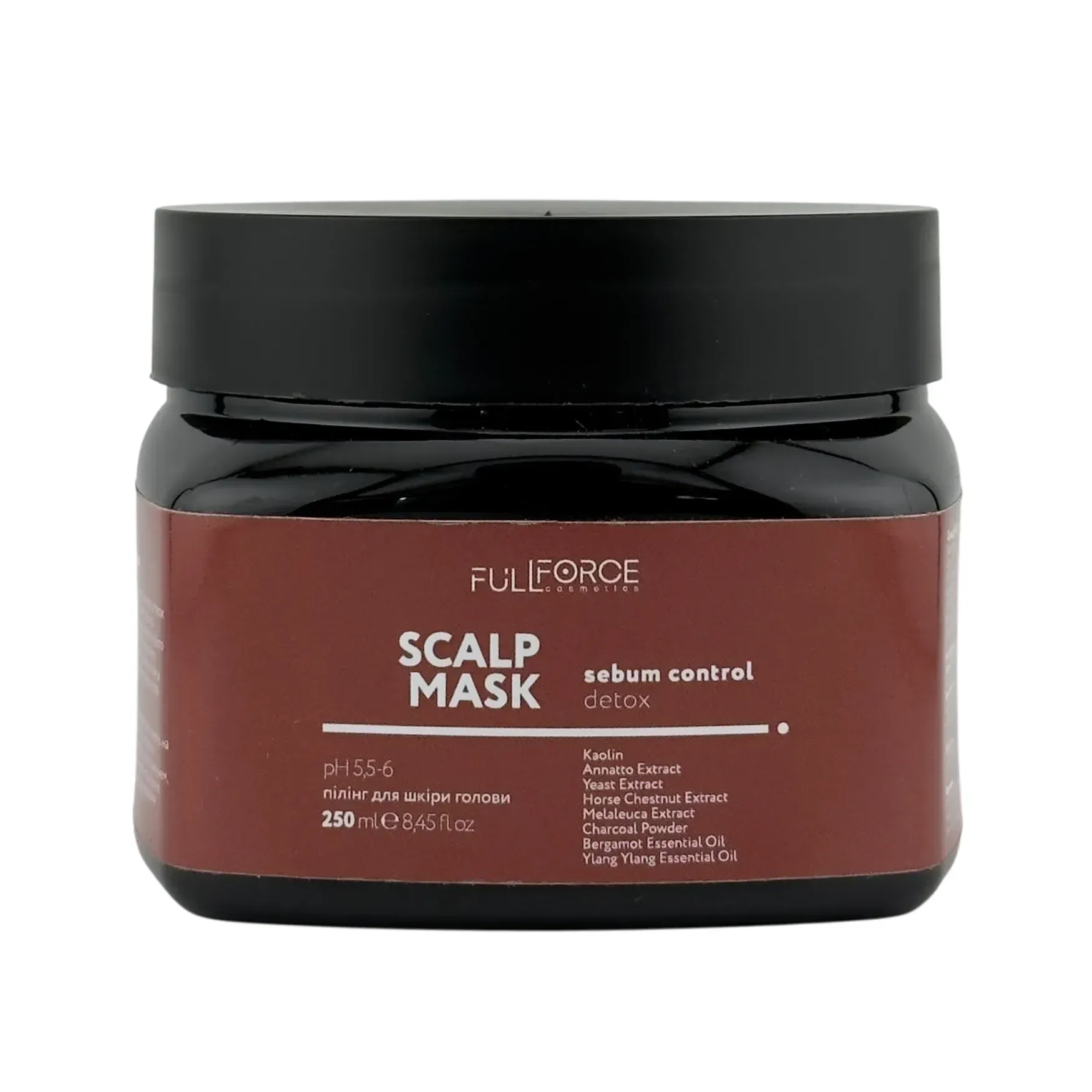 Маска-глина для жирного типу шкіри FULL FORCE SR SECRETION REGULATION scalp mask 250 ml