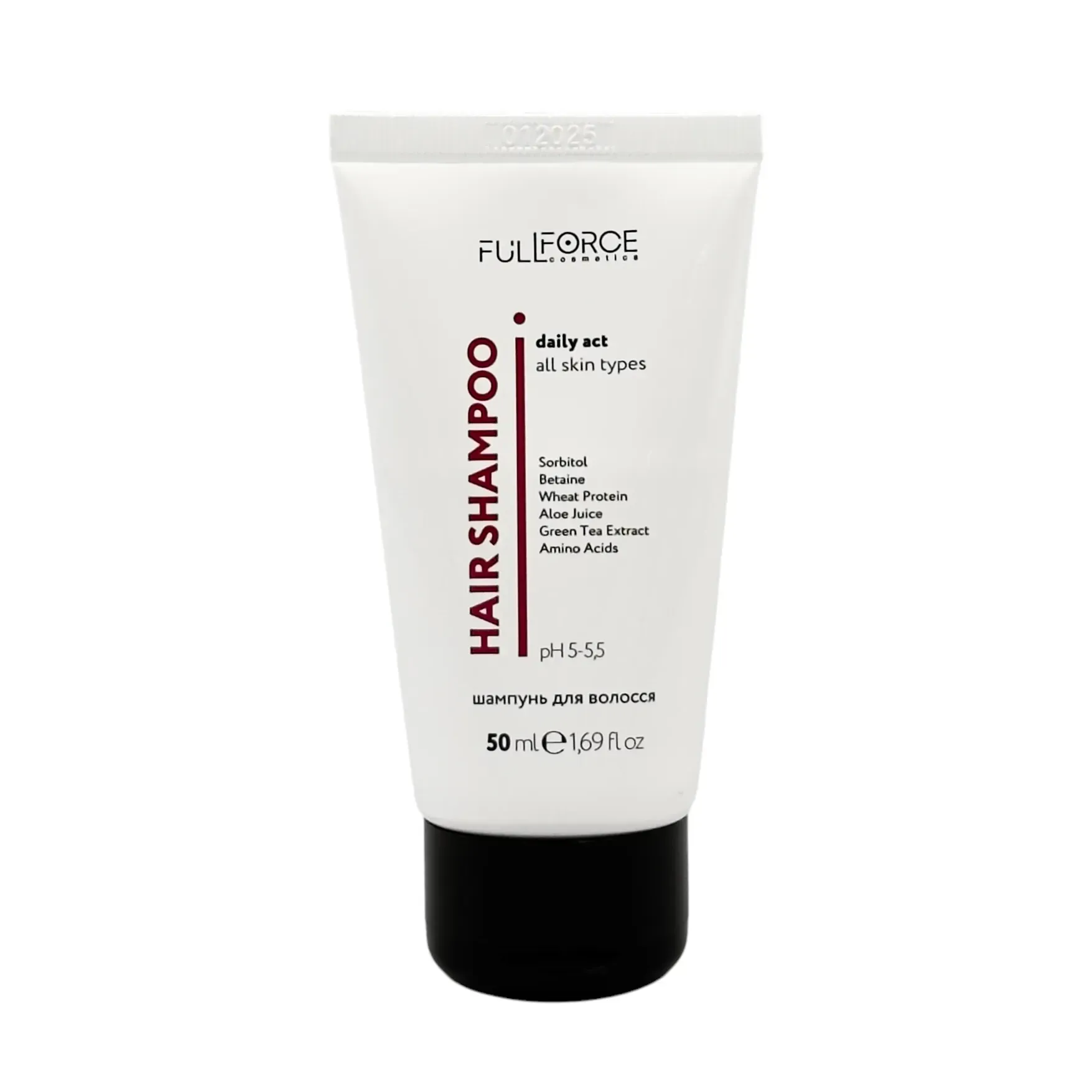 Шампунь щоденний для всіх типів шкіри DAILY ACT all skin types hair shampoo, 50 ml